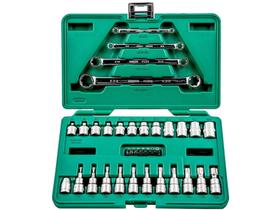 Jogo de Chaves e Soquetes Sata 35 Peças - ST09010SJ com Maleta Jogo de Chaves e Soquetes Sata 35 Peças - ST09010SJ com Maleta