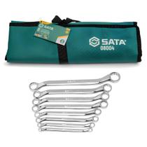 Jogo De Chaves Estrela 6X7 A 21X23mm 8 Pçs St08004sj Sata