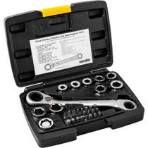 Jogo de Chaves Estrela com Catraca, Adaptador Para Bits (8 mm a 19 Mm), Vonder OstenVonder