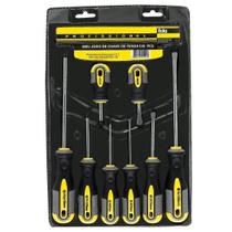 Jogo de chaves fenda e philips com 8 pecas eda