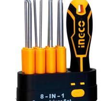 Jogo De Chaves Fenda E Philips Ingco 8 Peças