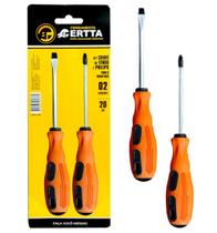 Jogo De Chaves Fenda/Philips Cabo Emborrachado Ponta C/ Imã Jogo De Chaves Fenda/Philips Cabo Emborrachado Ponta C/ Imã