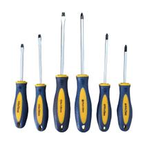 Jogo de chaves fenda philips emborrachado imantado 6 pcs un