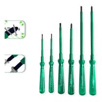 Jogo De Chaves Fenda Philips Isoladas 1000v Imantada 6 Pçs