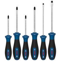 Jogo de Chaves fenda ,Phillips e Pozidriv Bosch PRO PH, PZ,SL 6Unidades1600A039PD