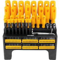 Jogo De Chaves Fenda/Phillips/Hexalobular 100 Peças Vonder