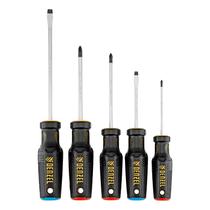 Jogo de chaves fenda/phillips ph + sl crv 5pcs denzel