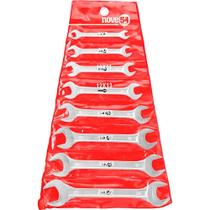 Jogo de chaves fixas Cromado 6 a 22 MM com 8 peças NOVE54 Jogo de chaves fixas Cromado 6 a 22 MM com 8 peças NOVE54