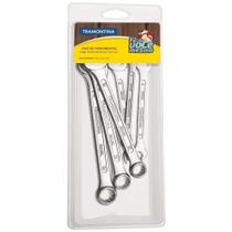 Jogo De Chaves Fixas E Combinadas Com Corpo Em Aço Especial Cromado Temperado 6 Peças Jogo De Chaves Fixas E Combinadas Com Corpo Em Aço Especial Cromado Temperado 6 Peças