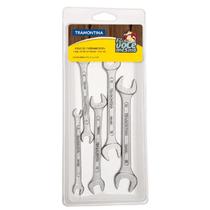Jogo de Chaves Fixas Tramontina Aço Cromado 5 Peças