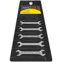 Jogo de Chaves Fixas Tramontina Basic com Corpo em Aço Especial Cromado 5 peças Jogo de Chaves Fixas Tramontina Basic com Corpo em Aço Especial Cromado 5 peças