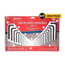 Jogo De Chaves Hexagonais 25 Pçs Corneta