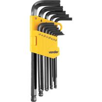 Jogo De Chaves Hexagonais Allen Abauladas 1.27mm A Vonder Jogo De Chaves Hexagonais Allen Abauladas 1.27mm A Vonder