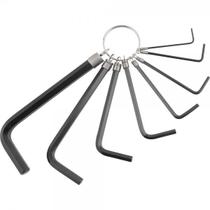 Jogo de chaves hexagonais (allen) curta com argola 1,5 mm a 8,0 mm 8 peças NOVE54