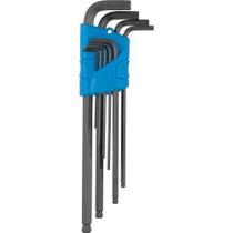 Jogo de Chaves Hexagonais (allen), Longas Abauladas, 1,5 mm a 10 mm, com 9 Peças, 012.956 Gedore OstenVonder Jogo de Chaves Hexagonais (allen), Longas Abauladas, 1,5 mm a 10 mm, com 9 Peças, 012.956 Gedore OstenVonder