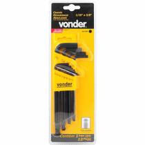 Jogo de Chaves Hexagonais tipo L 12 peças Allen VONDER