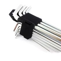 Jogo De Chaves Hexagonal Allen L Longa 9 Peças Aço Cromo