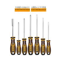 Jogo De Chaves INGCO Fenda, Philips E Bits 27 Peças Jogo De Chaves INGCO Fenda, Philips E Bits 27 Peças