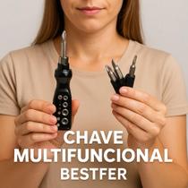 Jogo De Chaves Soquetes E Bits 18 Peças Bestfer Bfh1279
