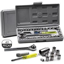 Jogo De Chaves Soquetes Sextavado Catraca 40 Pçsmaleta Jogo De Chaves Soquetes Sextavado Catraca 40 Pçsmaleta