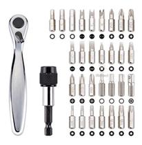 Jogo De Chaves Tork Filips Hexagonal Adaptador Magnético 32peças - mm eletro Jogo De Chaves Tork Filips Hexagonal Adaptador Magnético 32peças - mm eletro