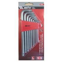 Jogo de chaves tork longa T10-T50 9 peças 123069 MTX