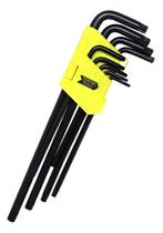 Jogo de Chaves Torque Tipo L Longa T10 À T50 - 9 Medidas