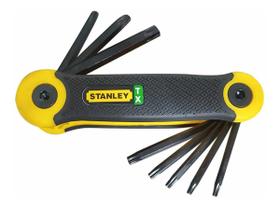 Jogo De Chaves Torx 8 Pçs Tipo Canivete Stanley - 69-266