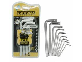 Jogo de chaves torx curta c/ 9 pcs startools ar0035