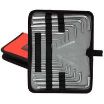 Jogo de Chaves Torx e Allen Hexagonais Longas CRV com 18 Peças MTX