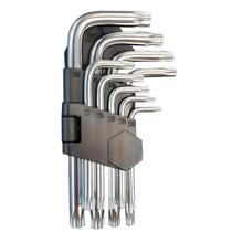 Jogo de Chaves Torx em L MBtech Profissional Kit 9 Peças Resistente e Preciso