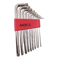 Jogo de Chaves Torx Longa Noll Cromo Vanadium -10 peças