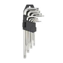 Jogo De Chaves Torx Média Com 9 Peças T10 A T50 Profissional Jogo De Chaves Torx Média Com 9 Peças T10 A T50 Profissional