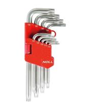 Jogo de Chaves Torx Noll Cromo Vanadium com 9 peças