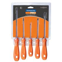 Jogo de Chaves Twister Fenda/Philips Tramontina PRO 5 Peças - 44130505 Jogo de Chaves Twister Fenda/Philips Tramontina PRO 5 Peças - 44130505