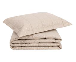 Jogo de Cobre-Leito Grani Bege Avelã 200 Fios Casal