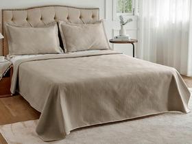 Jogo de Colcha Bege Neo Diamonds King 280x260