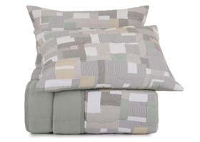 Jogo de Colcha Casal Malha Fio Penteado Mosaic Line Altenburg