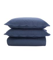 Jogo De Colcha Casal Milão 150 Fios Corttex Azul