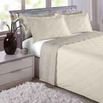 Jogo de Colcha Dream Percal 200 Fios - Casal - Pérola - Estamparia