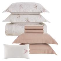 Jogo de Colcha e Jogo de Lençol Queen Karsten 300 Fios Algodão Egípcio 08 Peças com Almofada Jogo de Colcha e Jogo de Lençol Queen Karsten 300 Fios Algodão Egípcio 08 Peças com Almofada