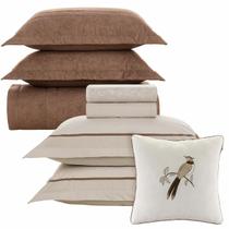 Jogo de Colcha e Lençol Queen Karsten 200 Fios 100% Algodão Jogo de Colcha e Lençol Queen Karsten 200 Fios 100% Algodão