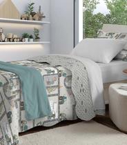 Jogo De Colcha Evolution Infantil Solteiro Camesa Cinza