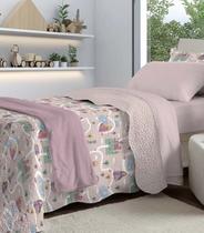 Jogo De Colcha Evolution Infantil Solteiro Camesa Rosa