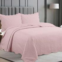 Jogo de Colcha Flow Solteiro - Rosa - Camesa Jogo de Colcha Flow Solteiro - Rosa - Camesa