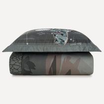 Jogo de Colcha Infantil Solteiro 200 Fios - T-Rex - 2 Peças - Karsten