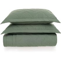 Jogo de Colcha Karsten Cosmos Matelassado Casal Verde