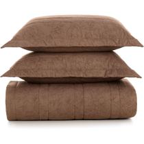 Jogo de Colcha Karsten Mallu 200 Fios 3 Peças Casal Marrom