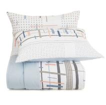 Jogo de Colcha King Altenburg Malha Fio Penteado 100% Algodão Arquitetura - Azul