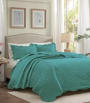 Jogo De Colcha Milao Casal Corttex Verde